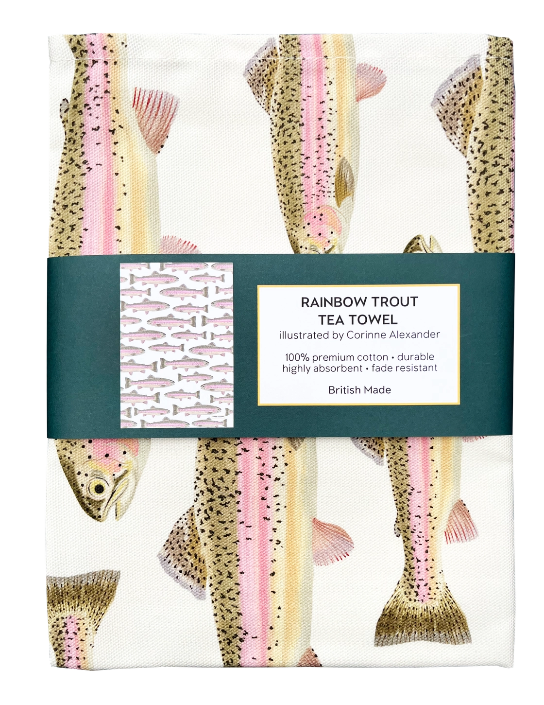 Rainbow Trout Tea Towel