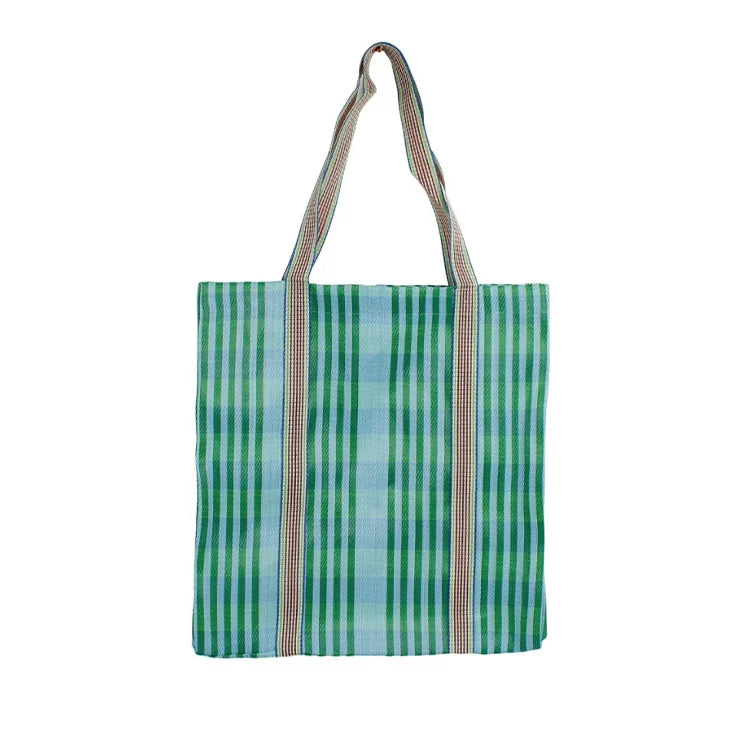 Recycled Woven Tote Bag - Ocean