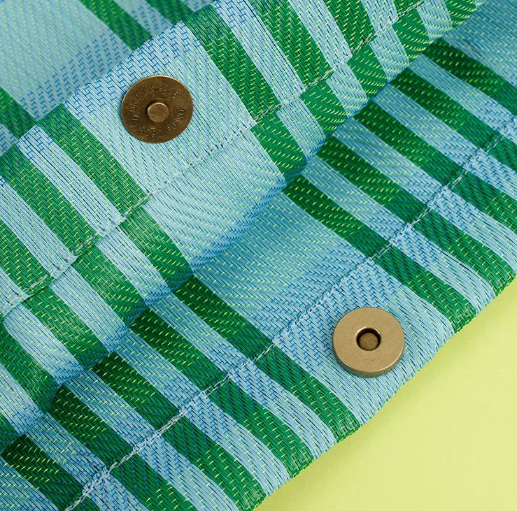 Recycled Woven Tote Bag - Ocean