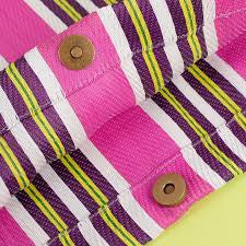 Recycled Woven Tote Bag - Fire