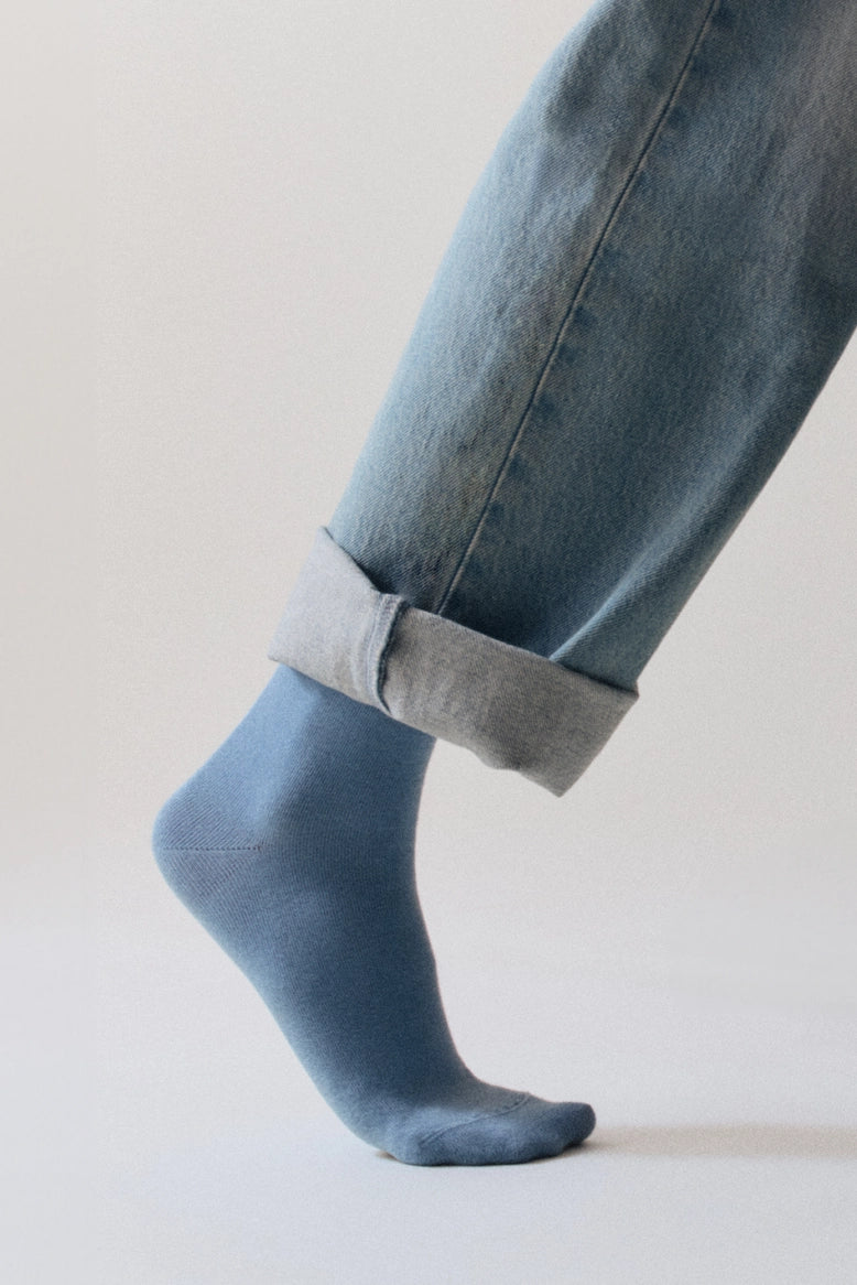 Morning Blue Bamboo Socks