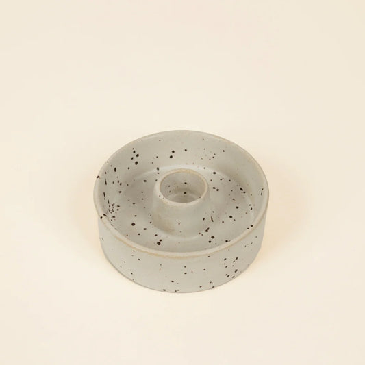 Stone Speckle Ceramic Candle Holder