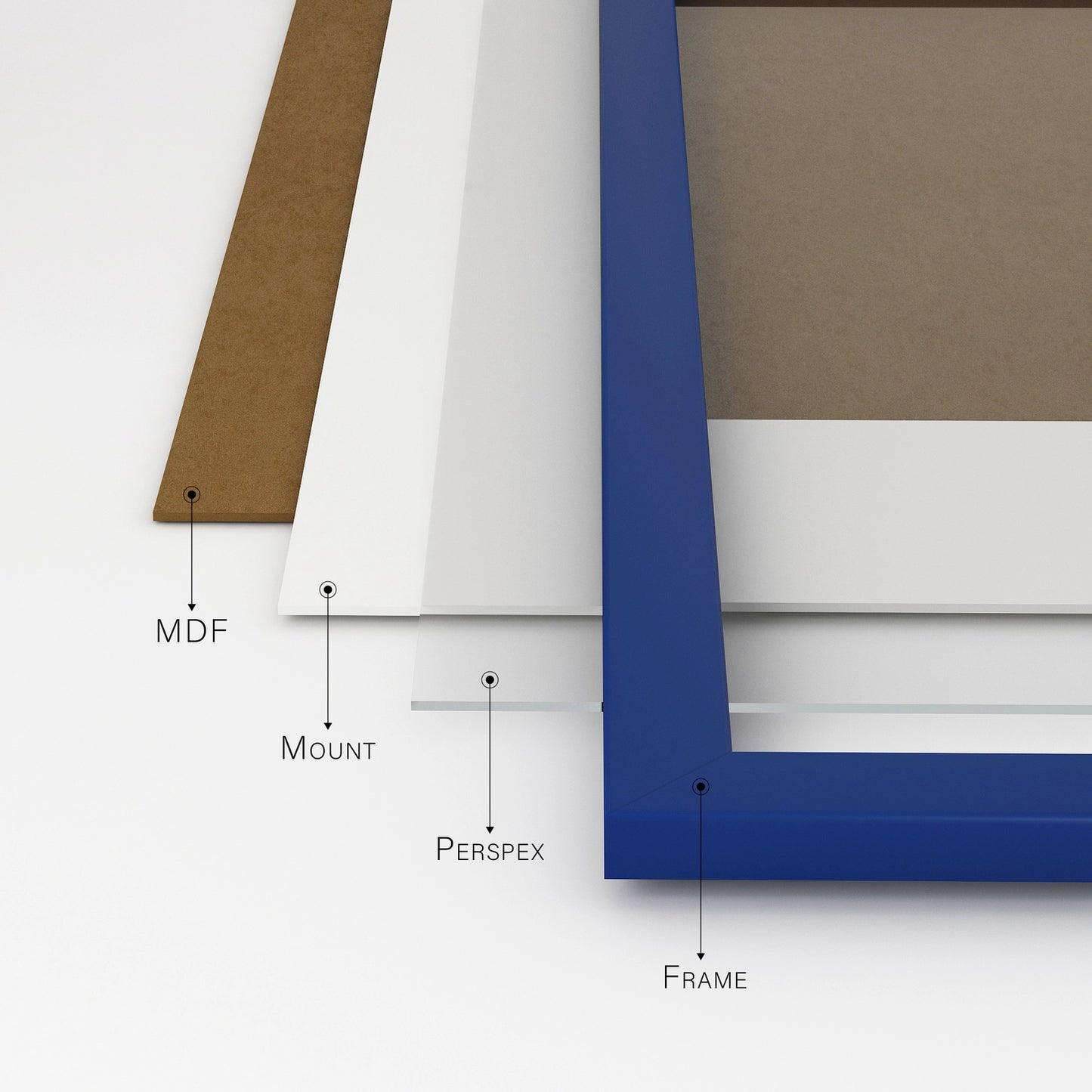 A4 Picture Frame - Dark Blue