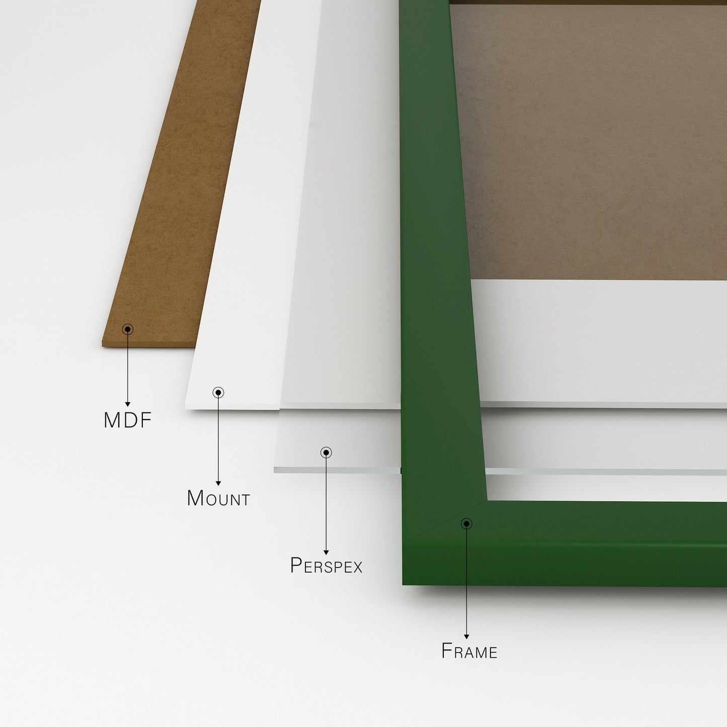 A4 Picture Frame - Green