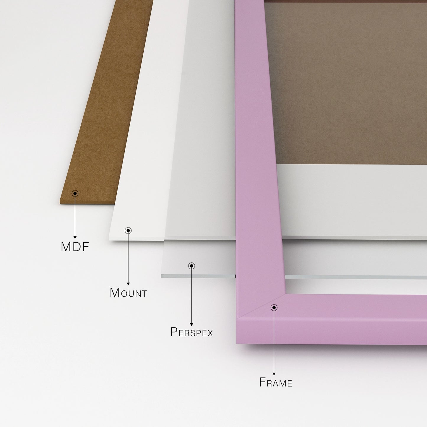 A3 Picture Frame - Light Pink