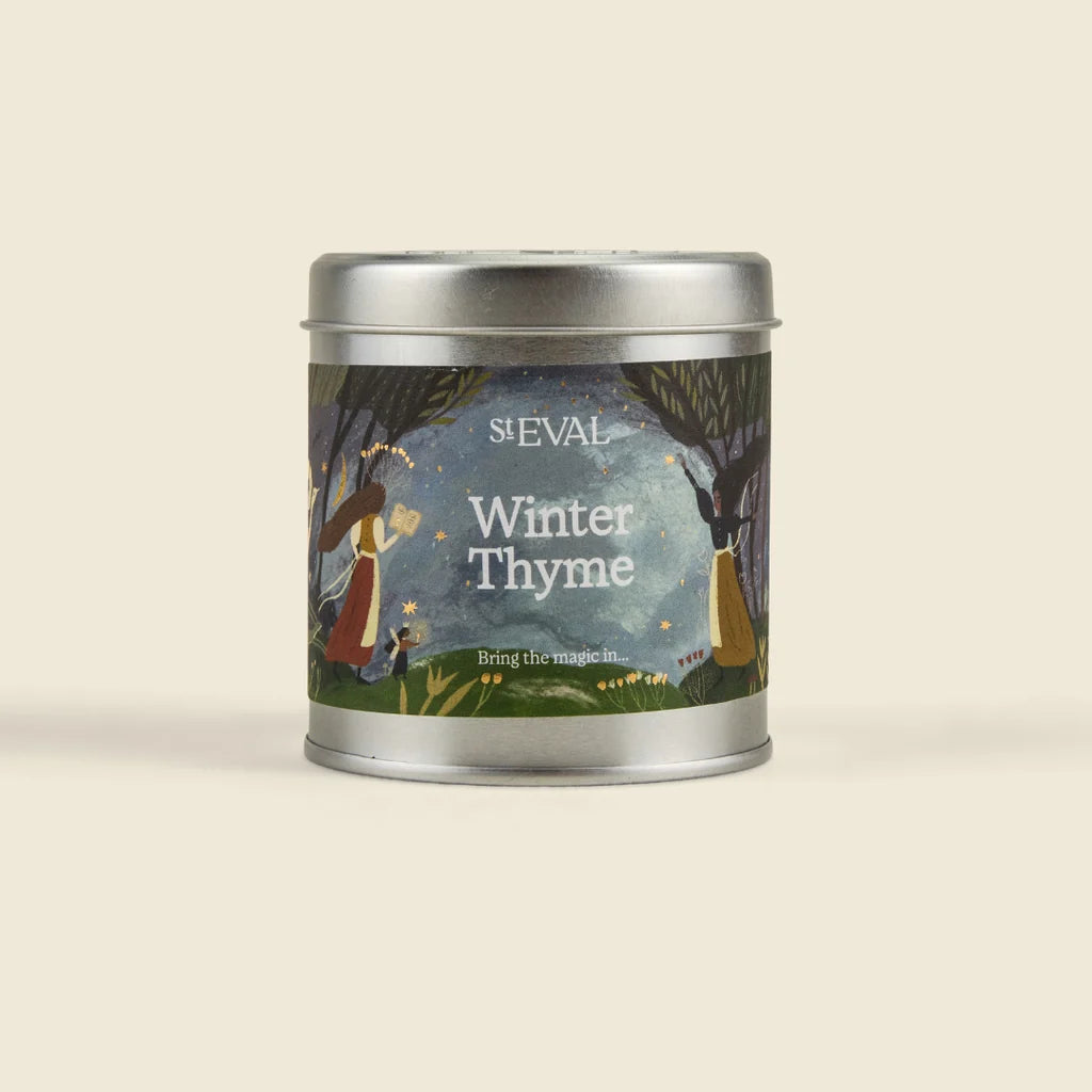 Winter Thyme Christmas candle Tin