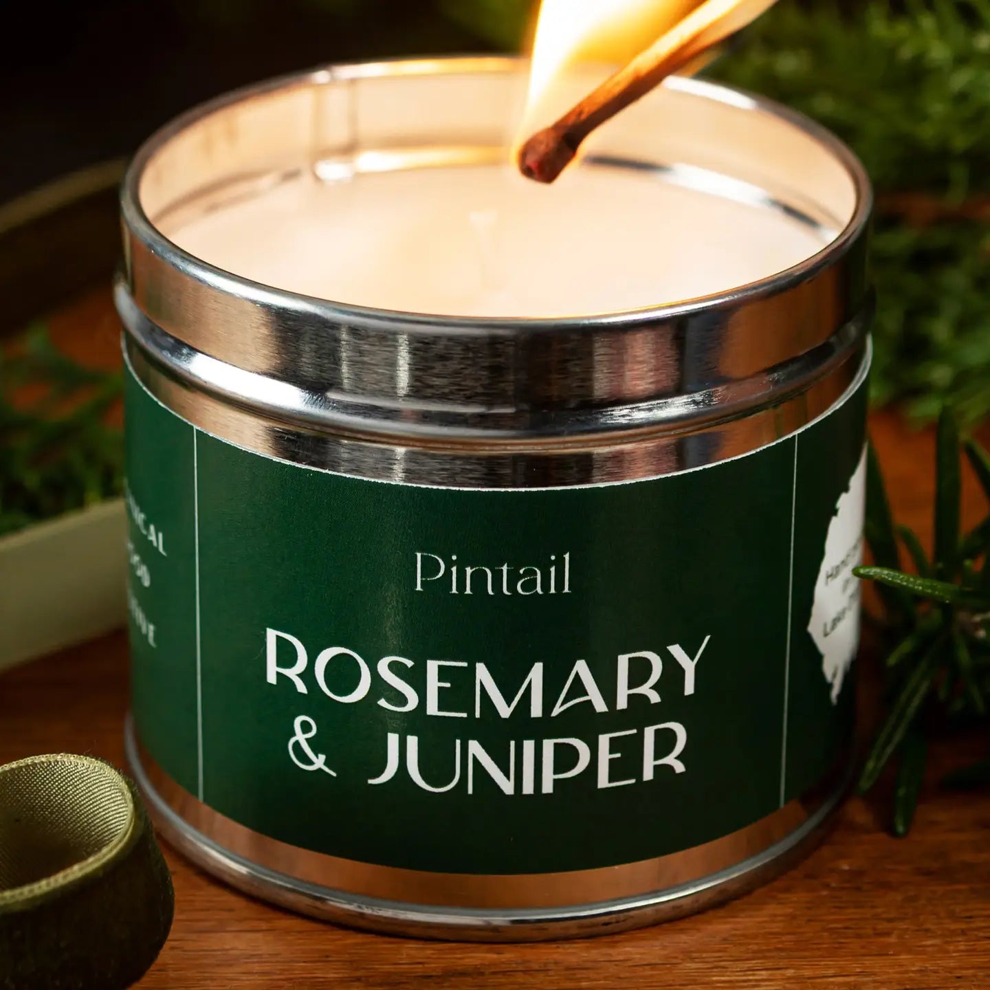 Rosemary & Juniper Tin Christmas Candle