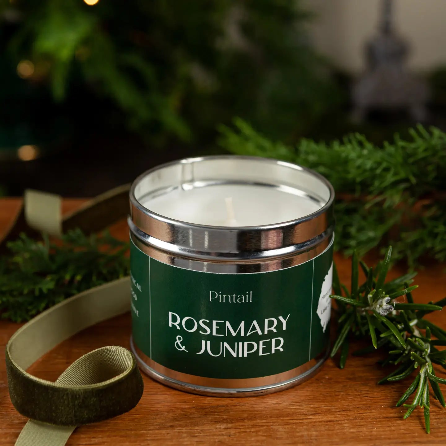 Rosemary & Juniper Tin Christmas Candle