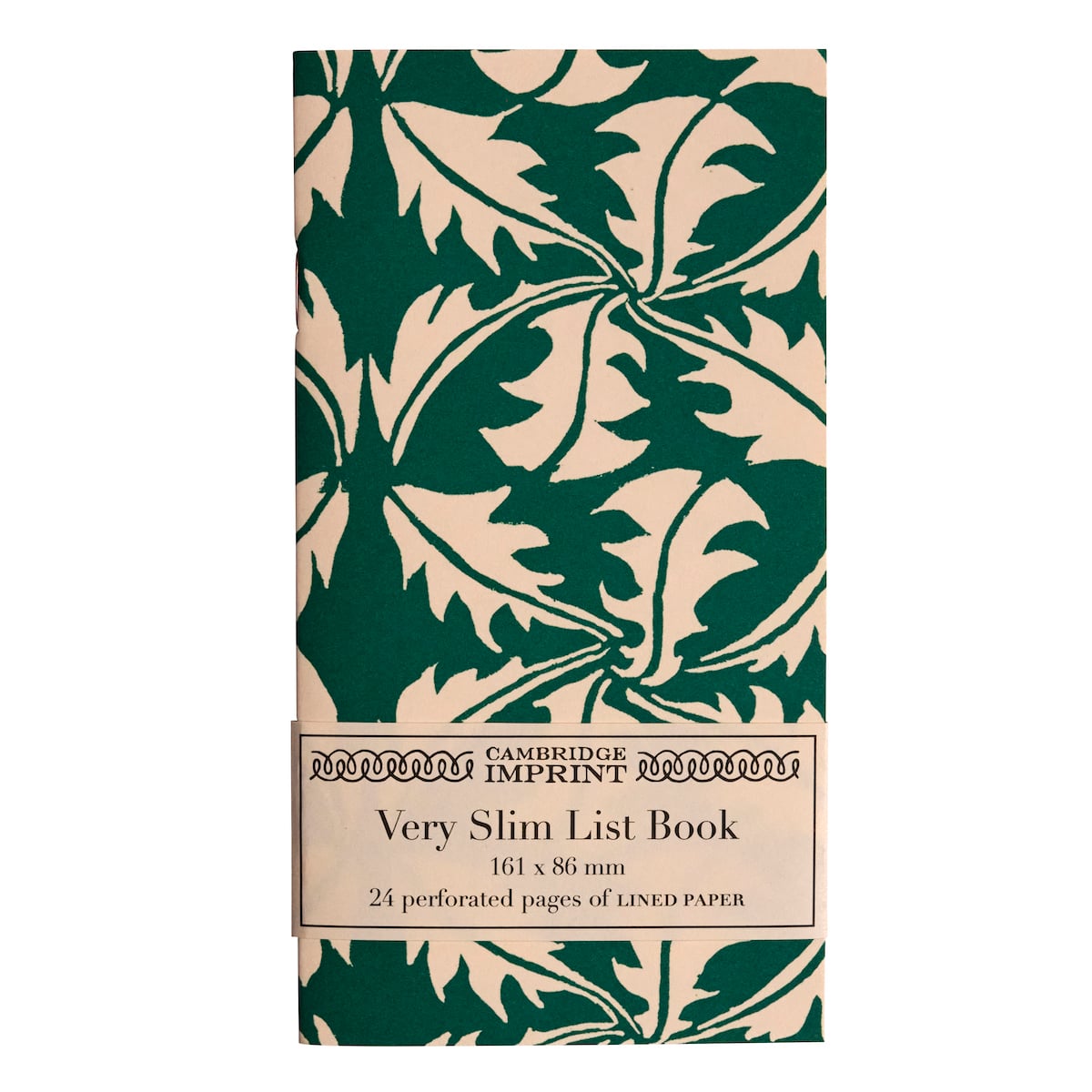 Very Slim List Book Dandelion Bottle Green