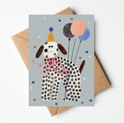 Party dog Birthday Card
