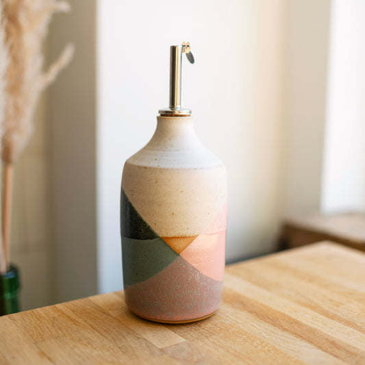 Bristol Trio Glaze Pourer - Jade & pink by Liz Vidal - THE BRISTOL ARTISAN