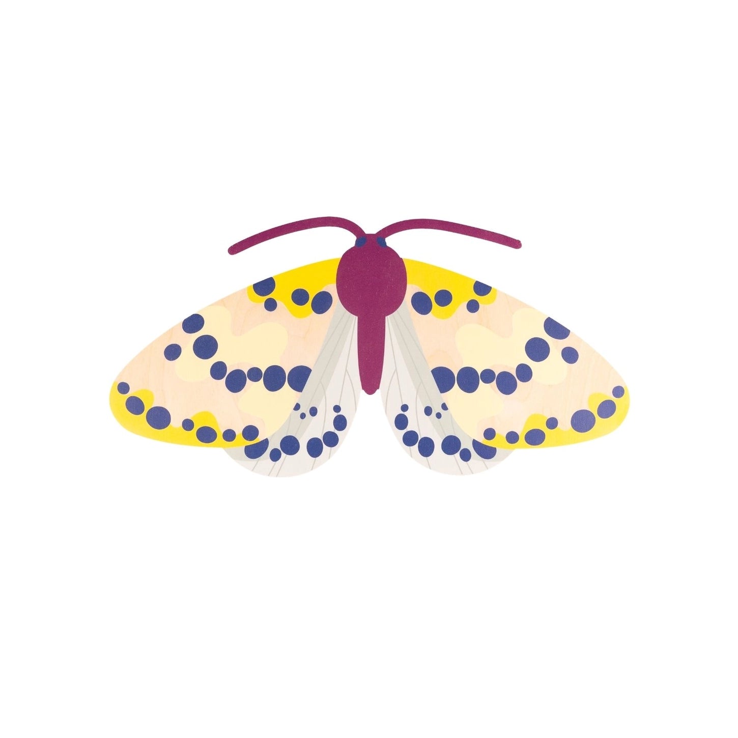 Magpie Butterfly Wooden Wall Decoration - THE BRISTOL ARTISAN