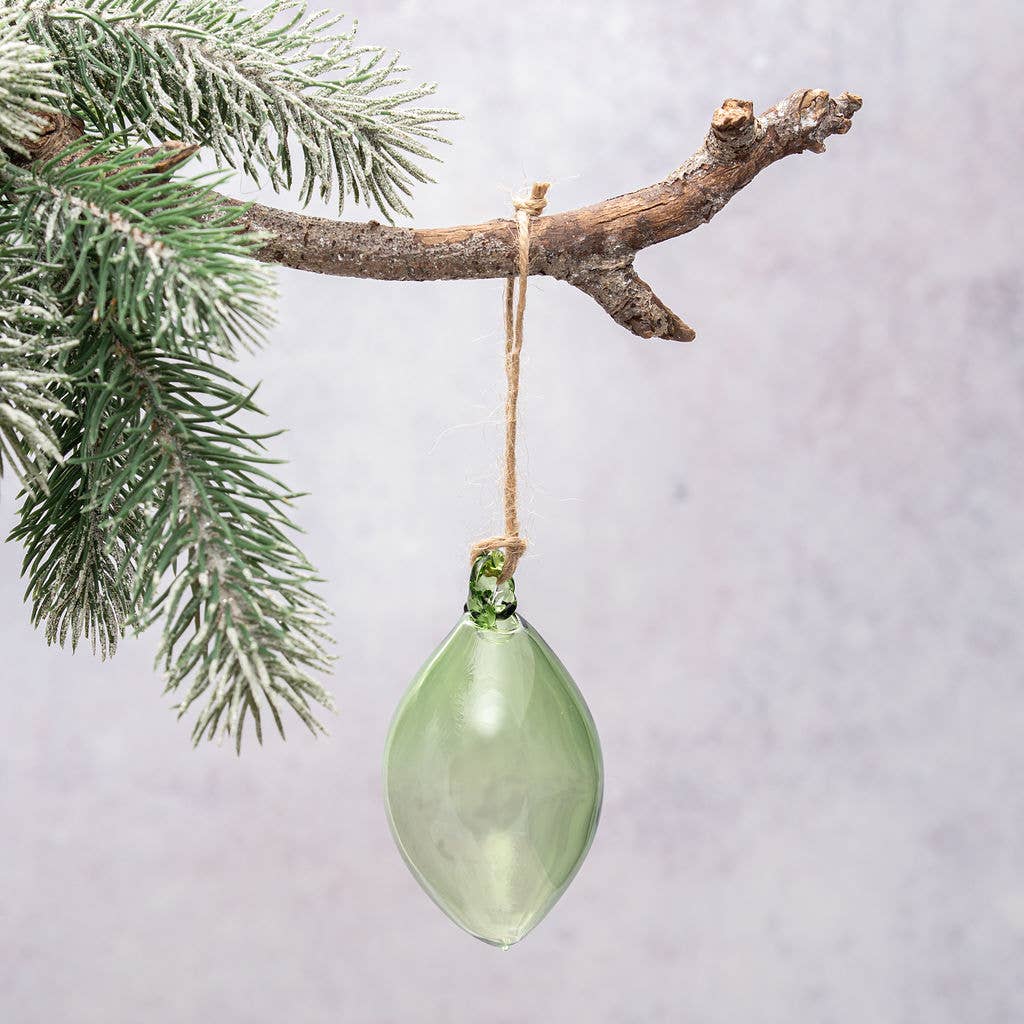 Moss Dewdrop Glass Bauble - THE BRISTOL ARTISAN