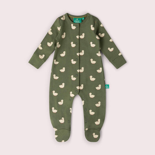 Olive Ducks Organic Babygrow - THE BRISTOL ARTISAN