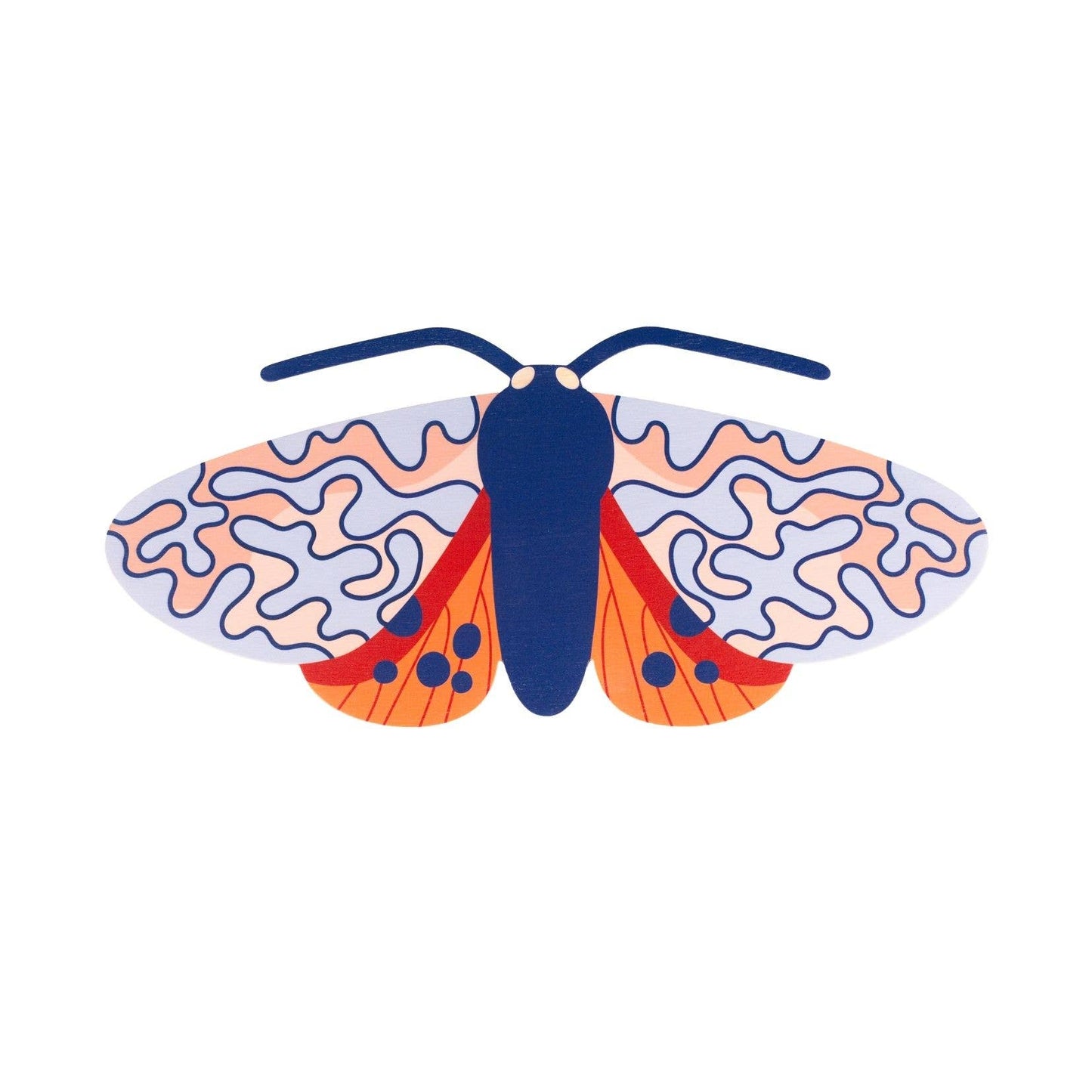 Ornate Moth Plywood Wall Decoration - THE BRISTOL ARTISAN
