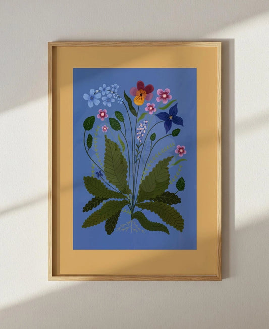 Pansy Posy A5 Print - THE BRISTOL ARTISAN