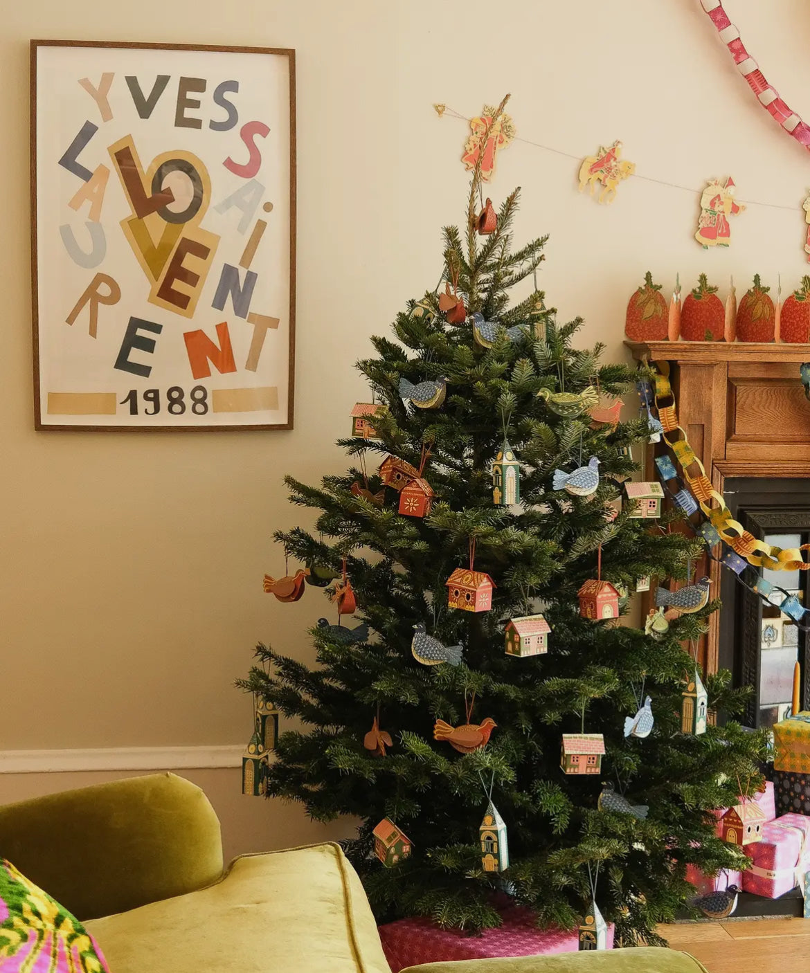 Patridge screen printed Christmas decoration - THE BRISTOL ARTISAN