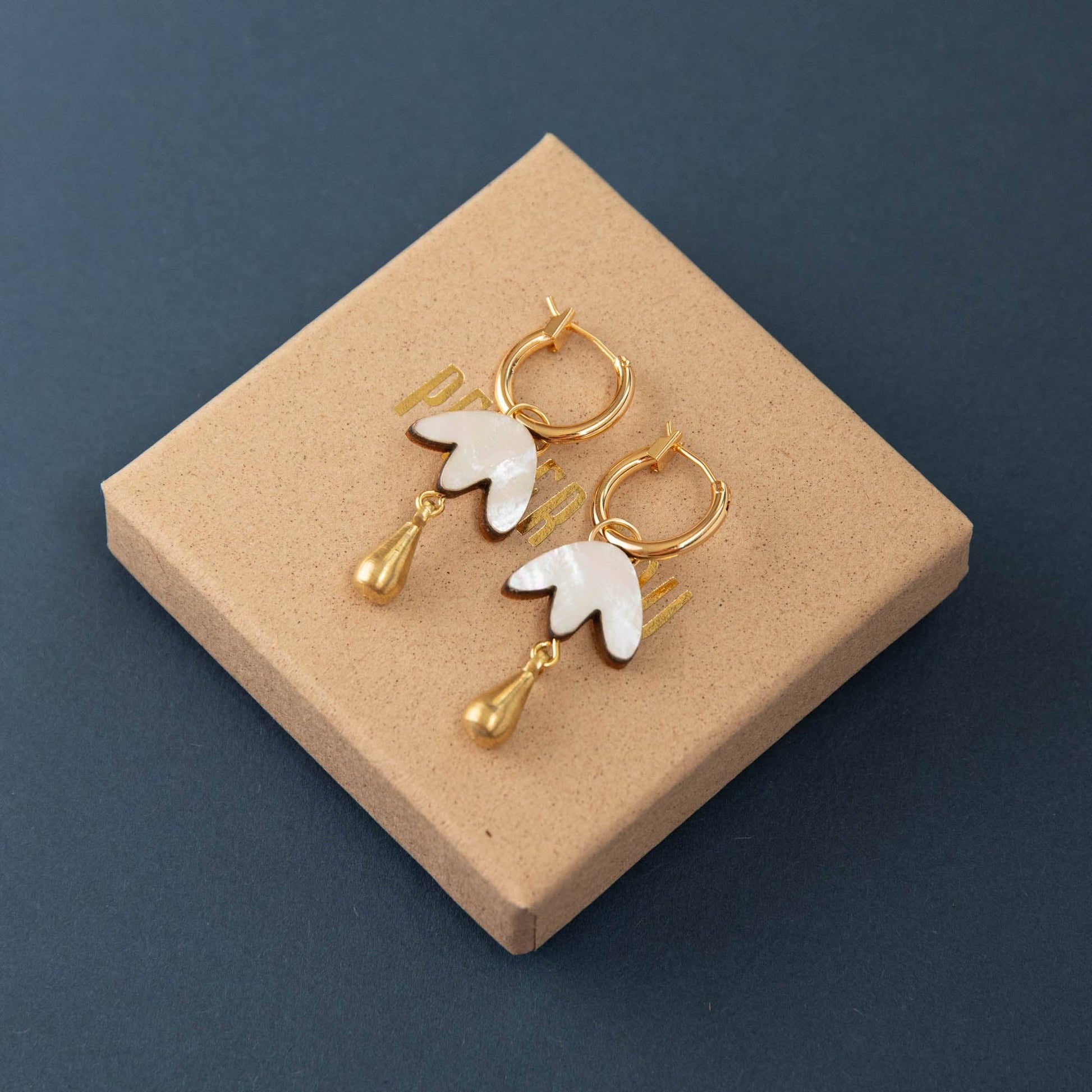 Petal Drop Hoop Earrings by Pepper You - THE BRISTOL ARTISAN