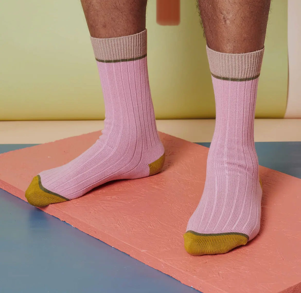 Unisex organic cotton socks - pink - THE BRISTOL ARTISAN