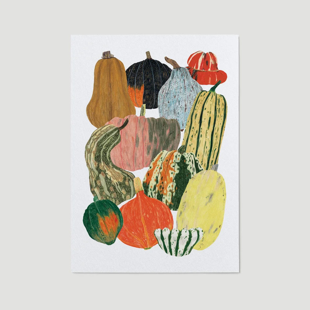 Pumpkin Squash Vegetable A4 Print by James Barker - THE BRISTOL ARTISAN