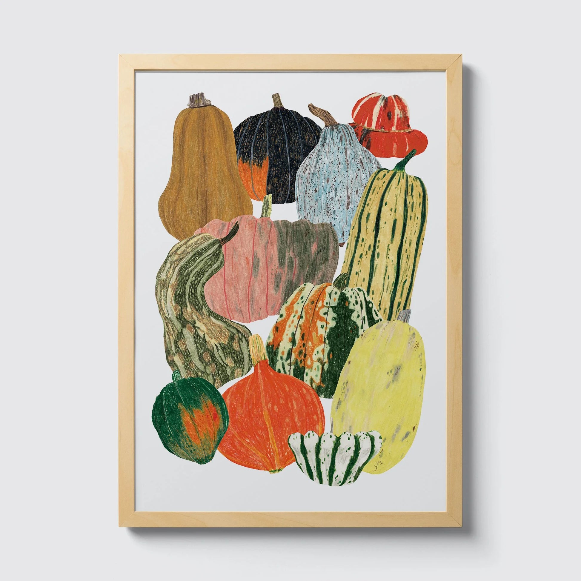 Pumpkin Squash Vegetable A4 Print by James Barker - THE BRISTOL ARTISAN