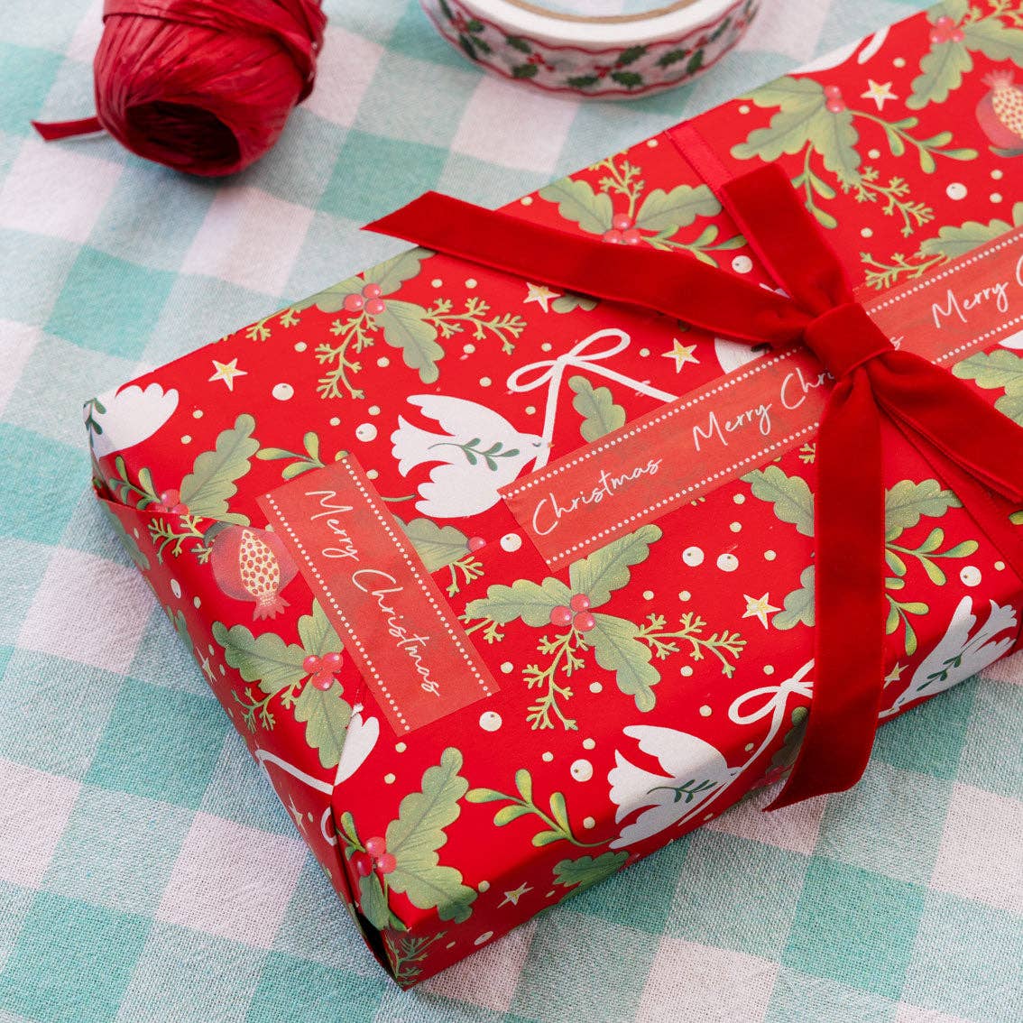 Red Velvet Christmas Bows - 8 Pack - THE BRISTOL ARTISAN