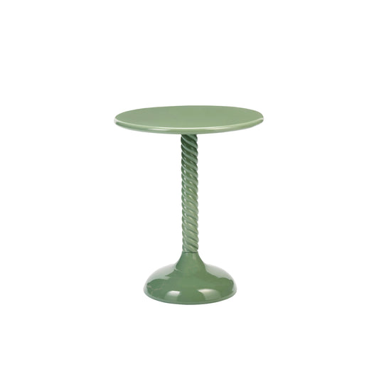 Round Metal Coffee Table, Green - THE BRISTOL ARTISAN