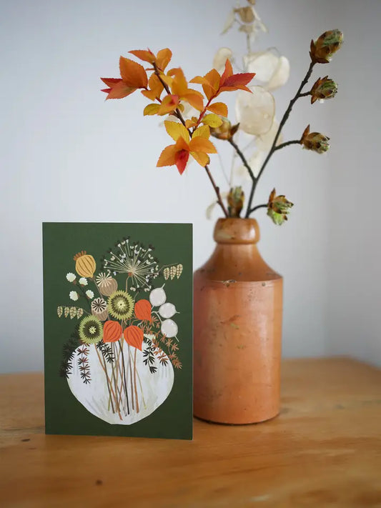 Sabrina’s dried flowers card - THE BRISTOL ARTISAN
