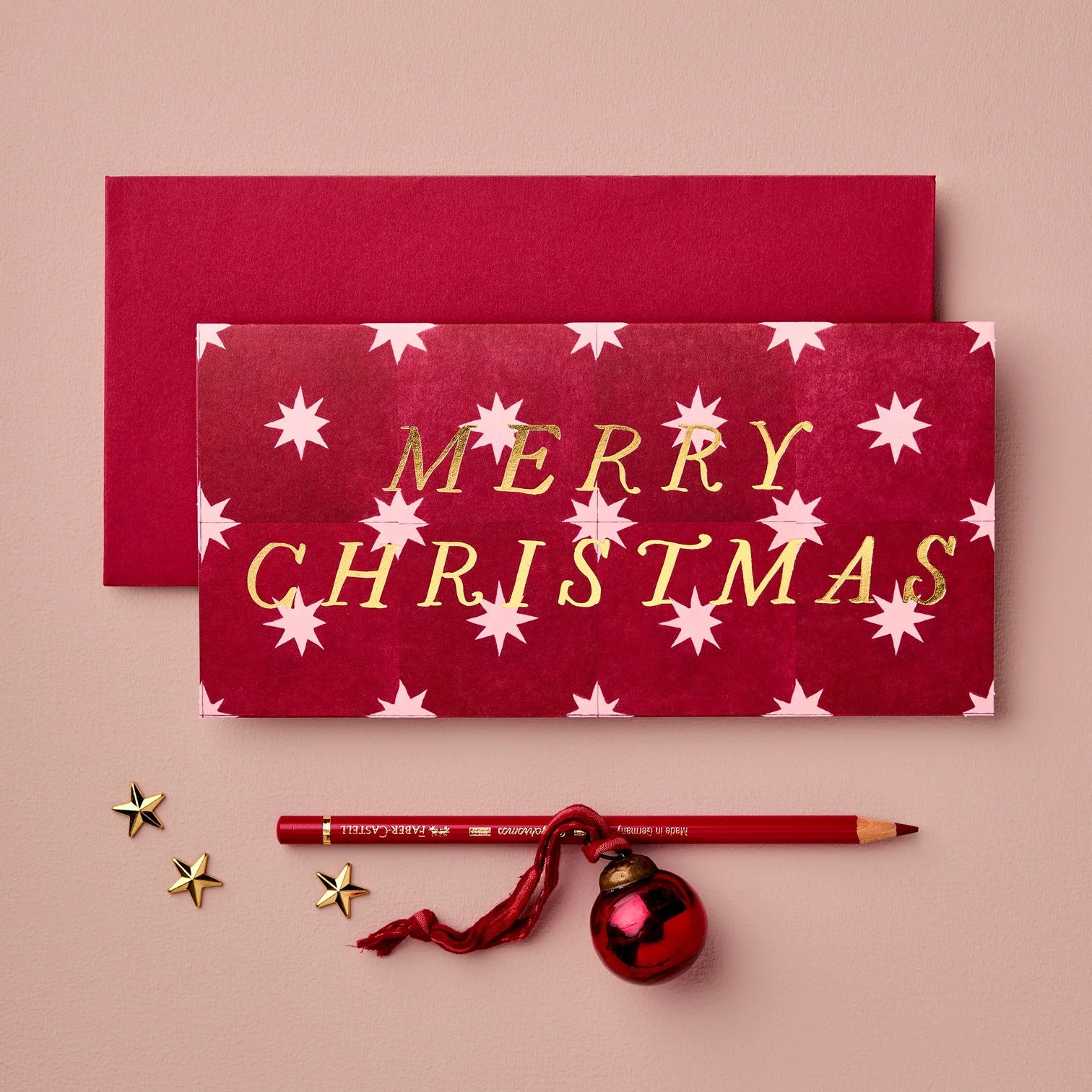 Scarlet Star ‘Merry Christmas’ Card - THE BRISTOL ARTISAN