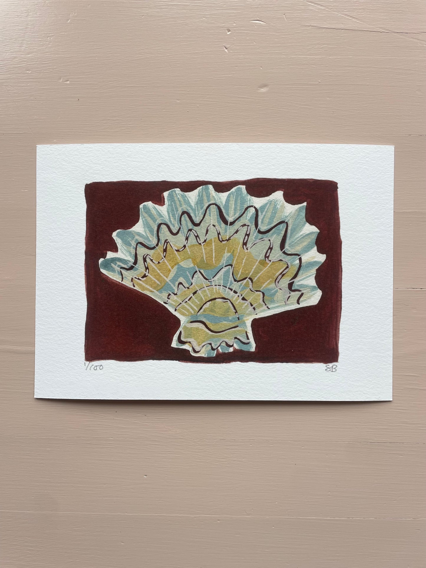 Shell No.63 limited edition print by Sian Beck - THE BRISTOL ARTISAN