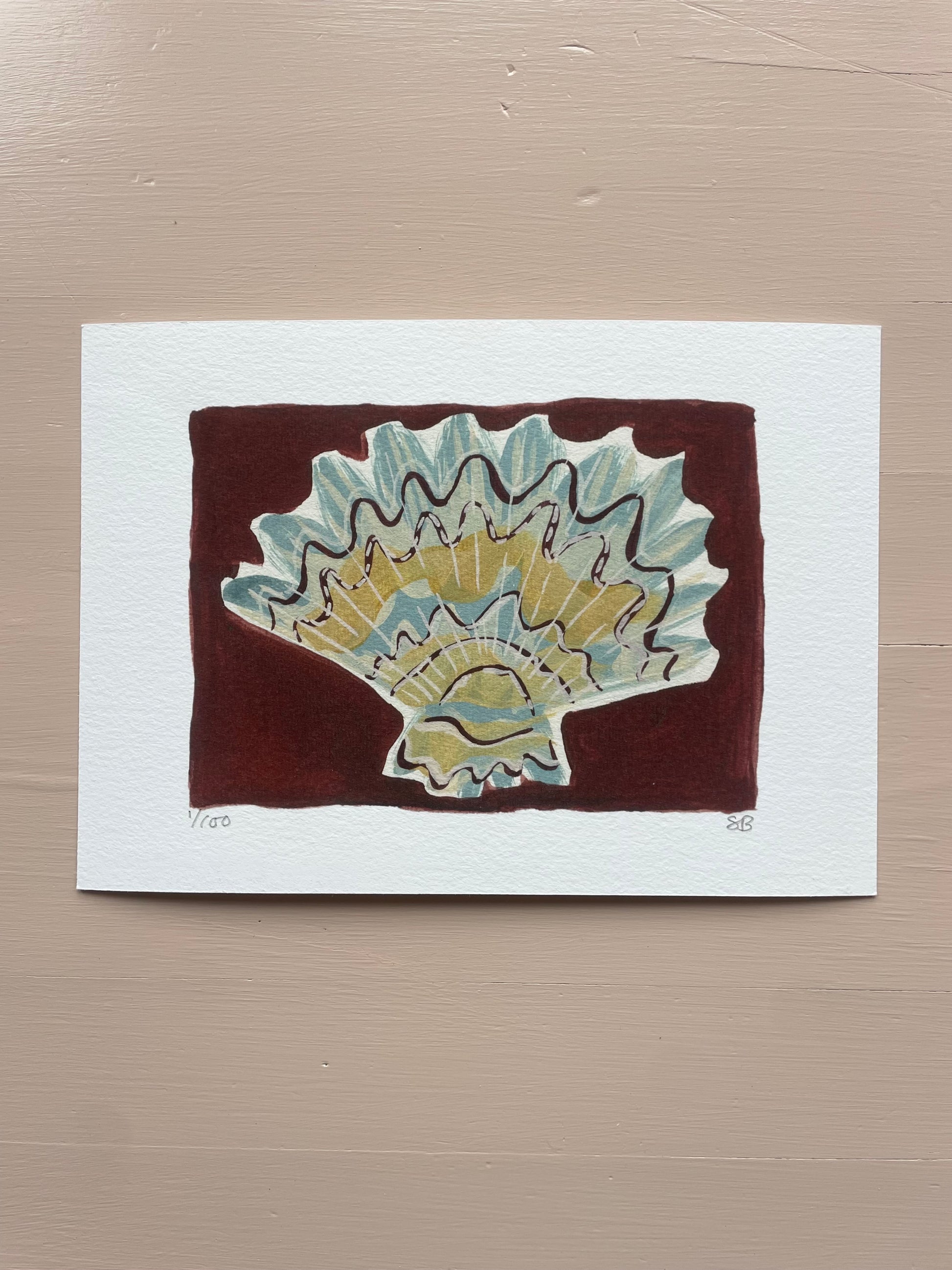 Shell No.63 limited edition print by Sian Beck - THE BRISTOL ARTISAN