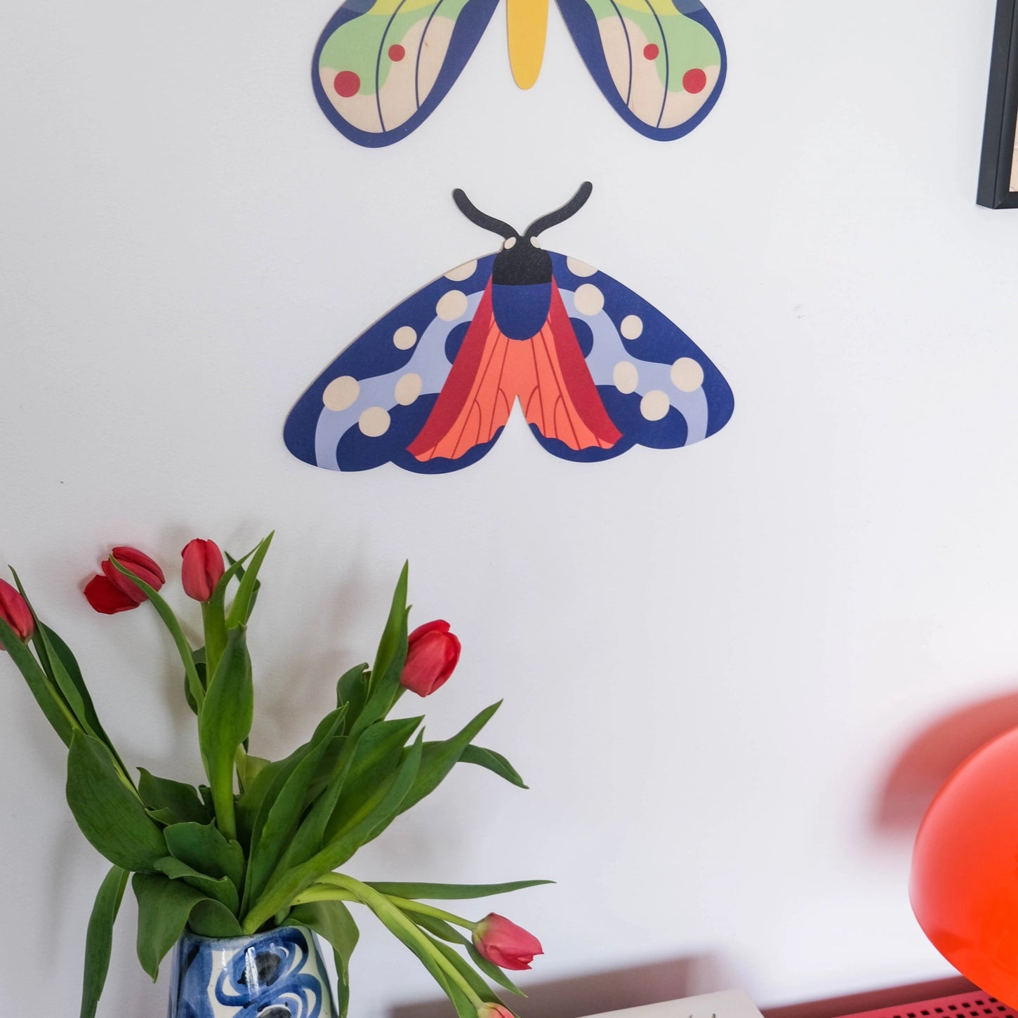 Six-spot Burnet Butterfly Wooden Wall Decoration - THE BRISTOL ARTISAN