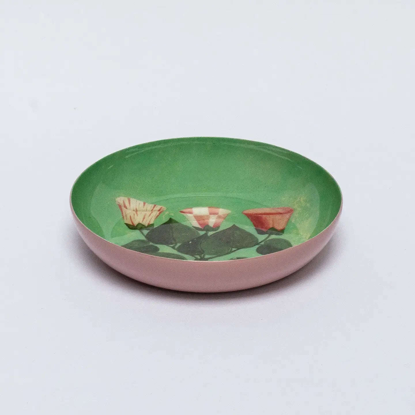 Small Enamel Round Tray - Festival of Flowers - THE BRISTOL ARTISAN
