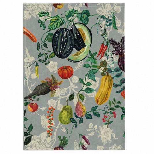 Vegetables Linen Tea Towel - THE BRISTOL ARTISAN