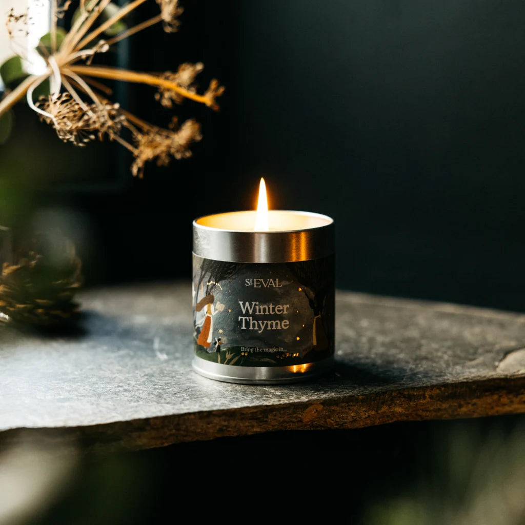 Winter Thyme Christmas candle Tin - THE BRISTOL ARTISAN