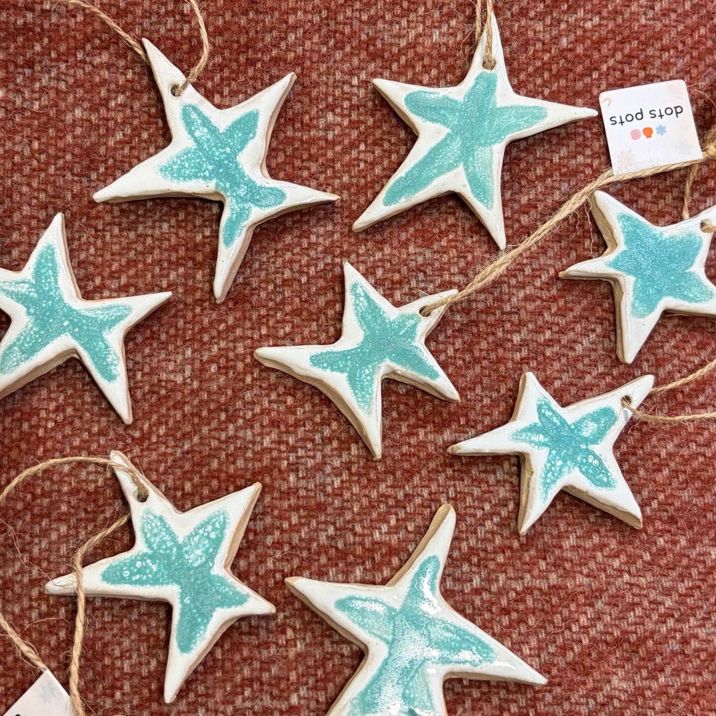 Wonky Star Ceramic Decoration - THE BRISTOL ARTISAN
