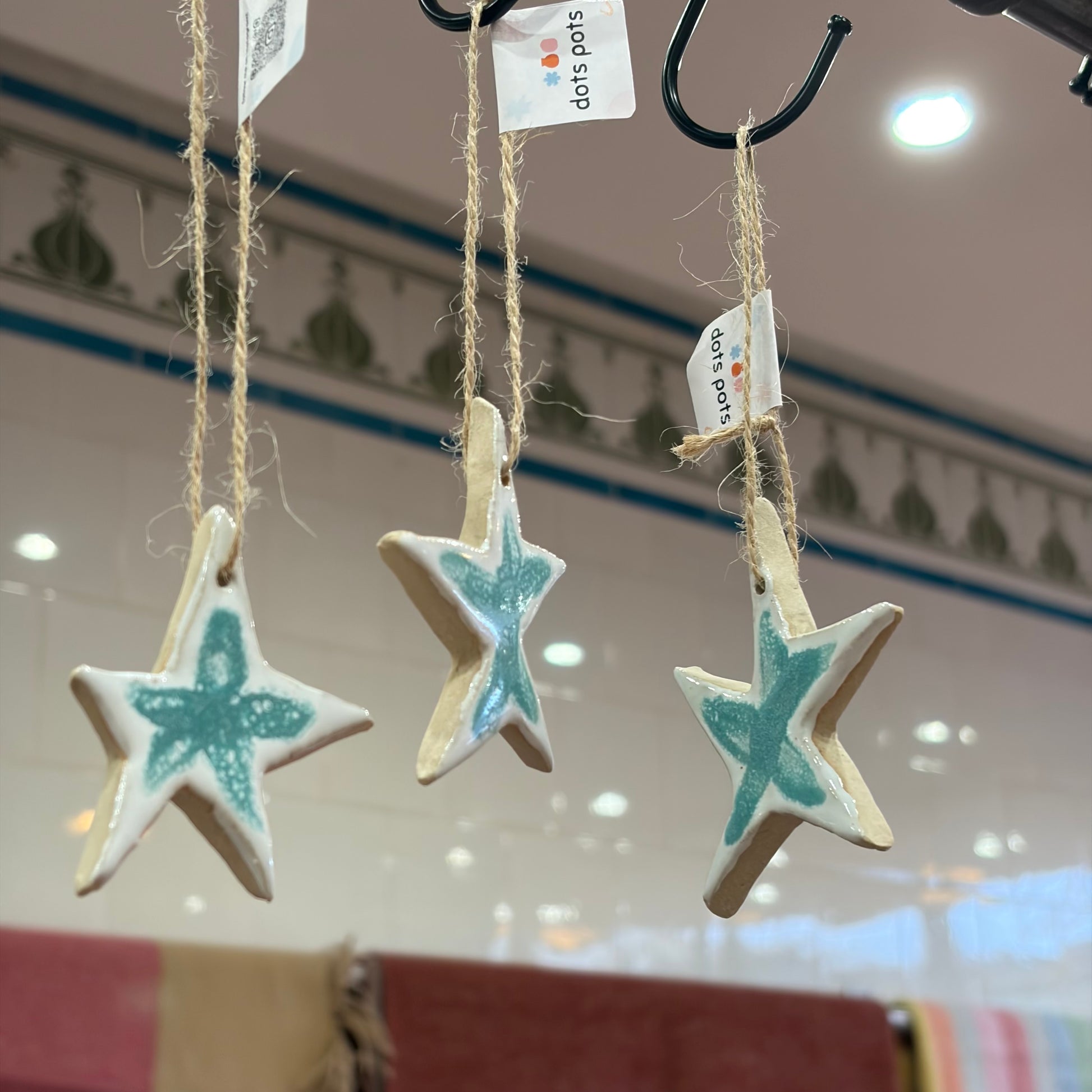 Wonky Star Ceramic Decoration - THE BRISTOL ARTISAN