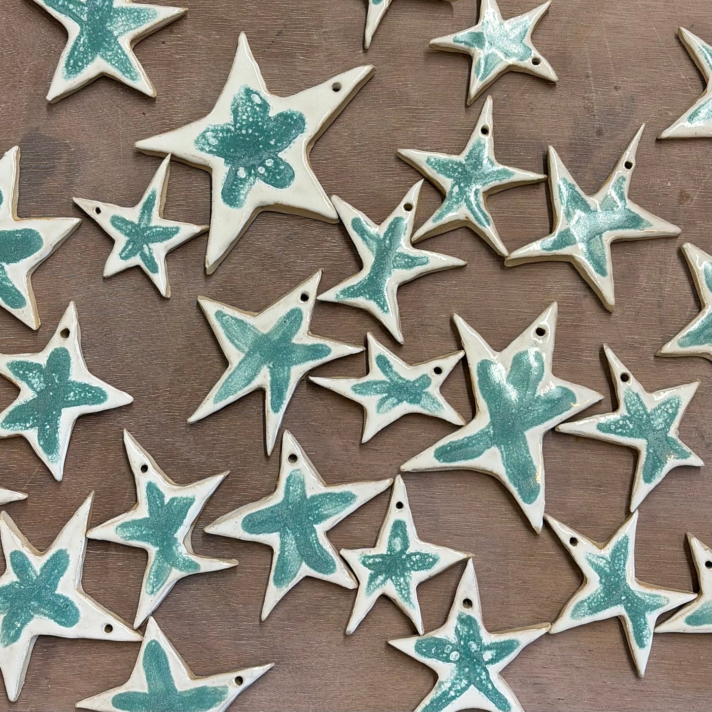 Wonky Star Ceramic Decoration - THE BRISTOL ARTISAN