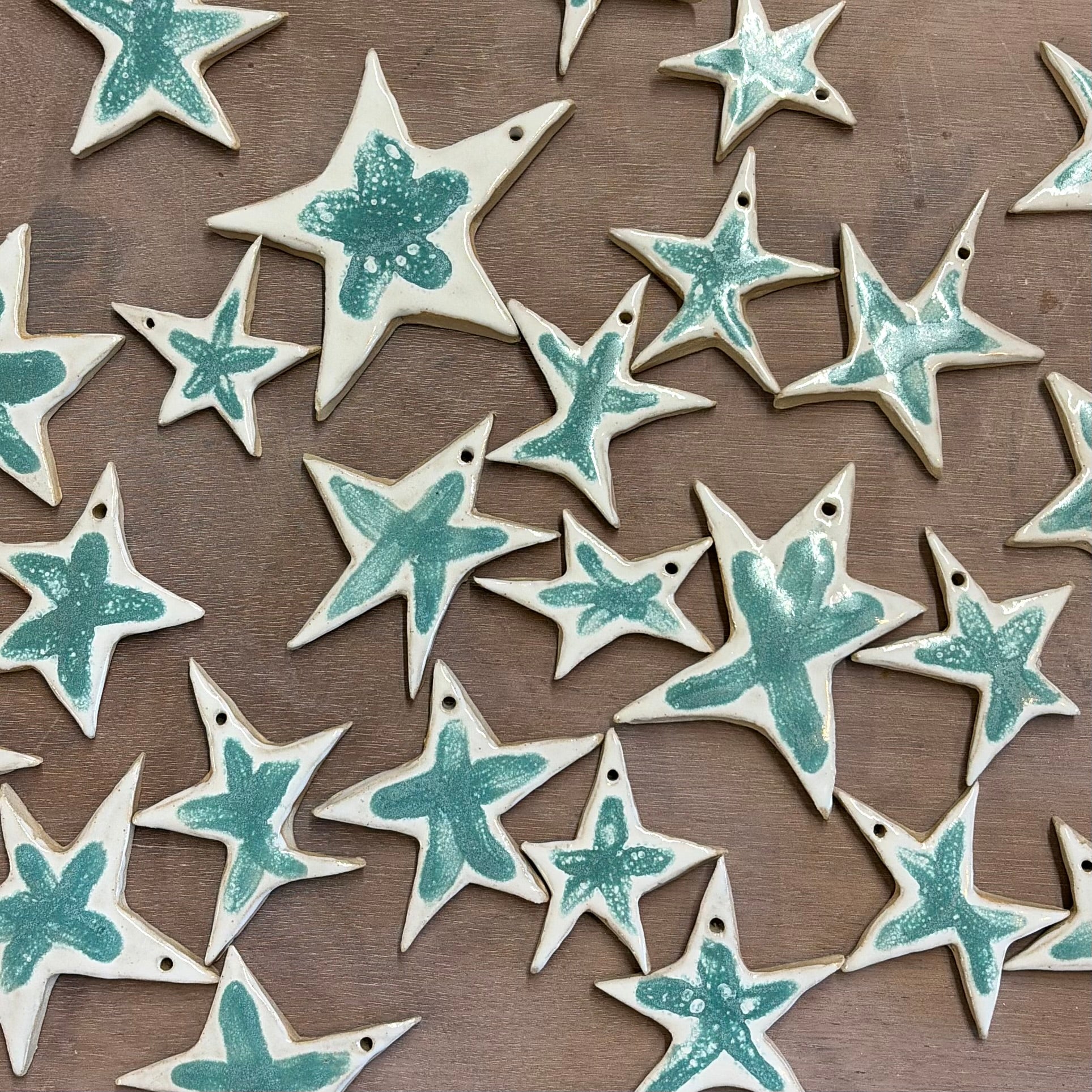 Wonky Star Ceramic Decoration - THE BRISTOL ARTISAN