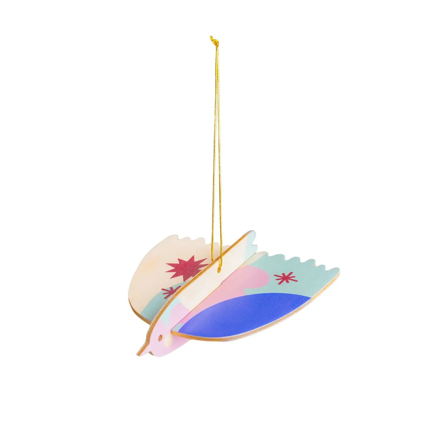Wooden 3D Bird Christmas tree hanging decoration - THE BRISTOL ARTISAN