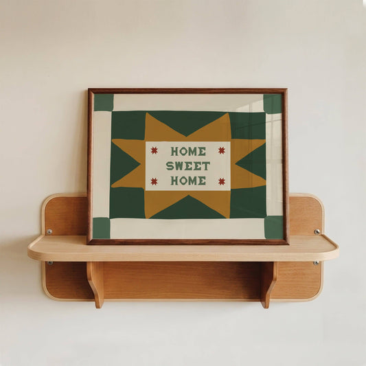 Home Sweet Home Patchwork Print - A3
