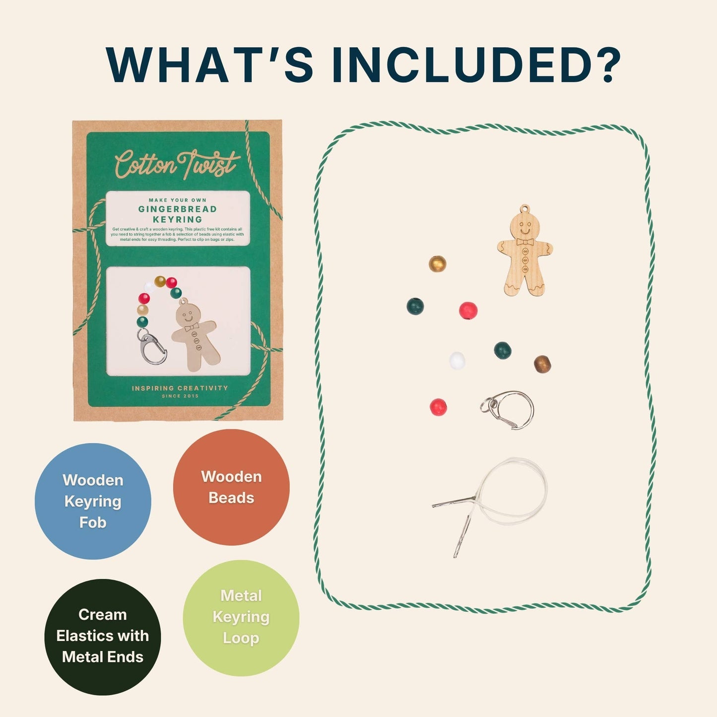 Make Your Own Gingerbread Character Keyring