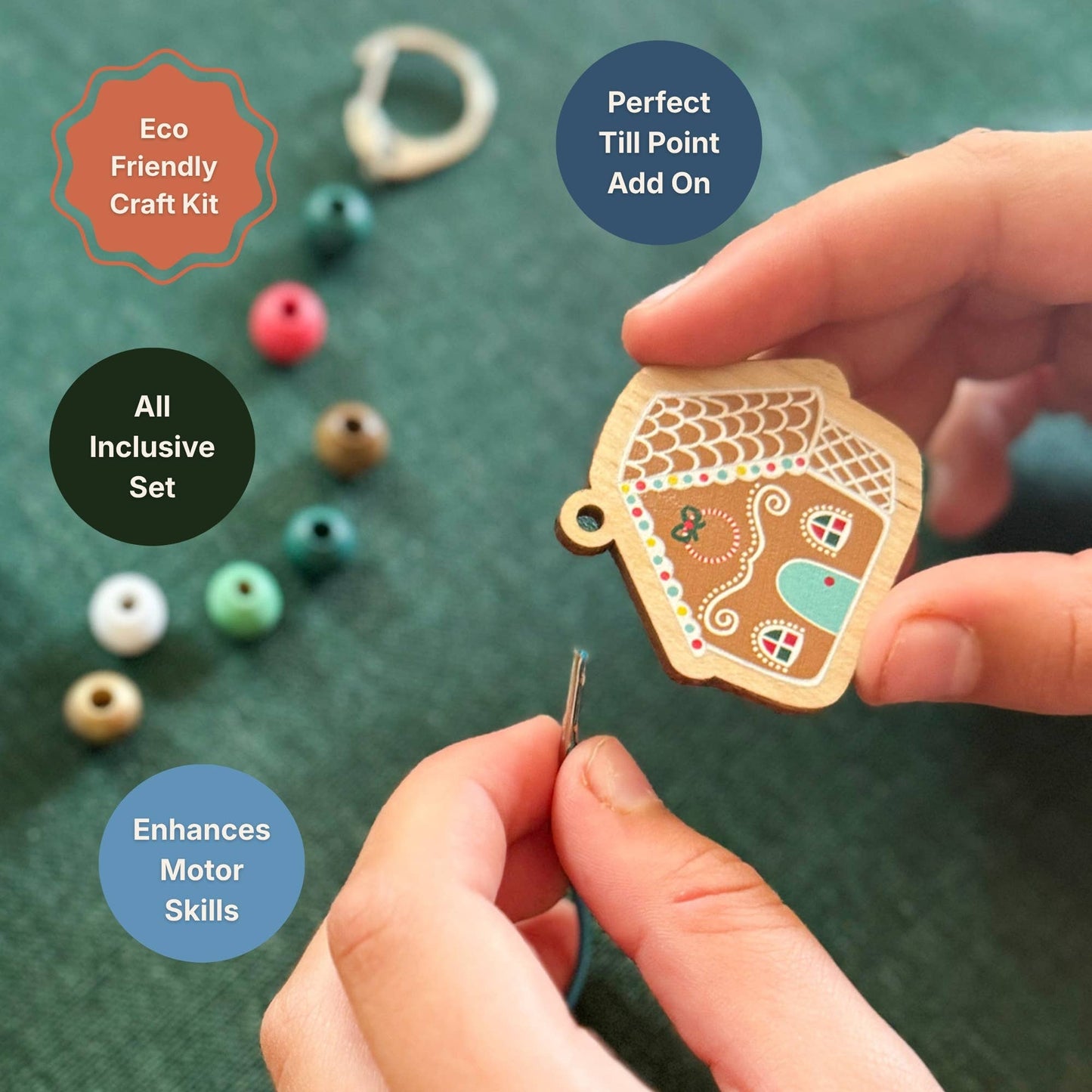Make Your Own Gingerbread House Keyring