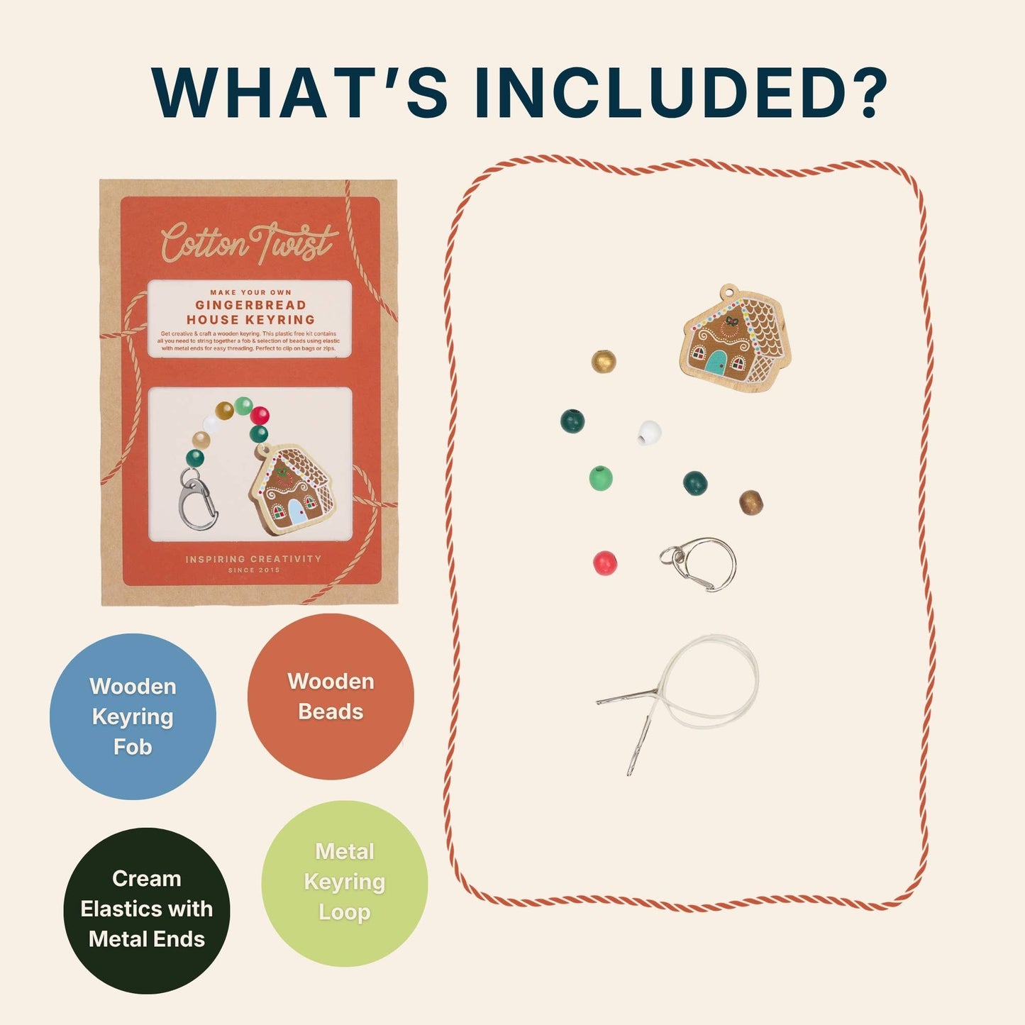 Make Your Own Gingerbread House Keyring