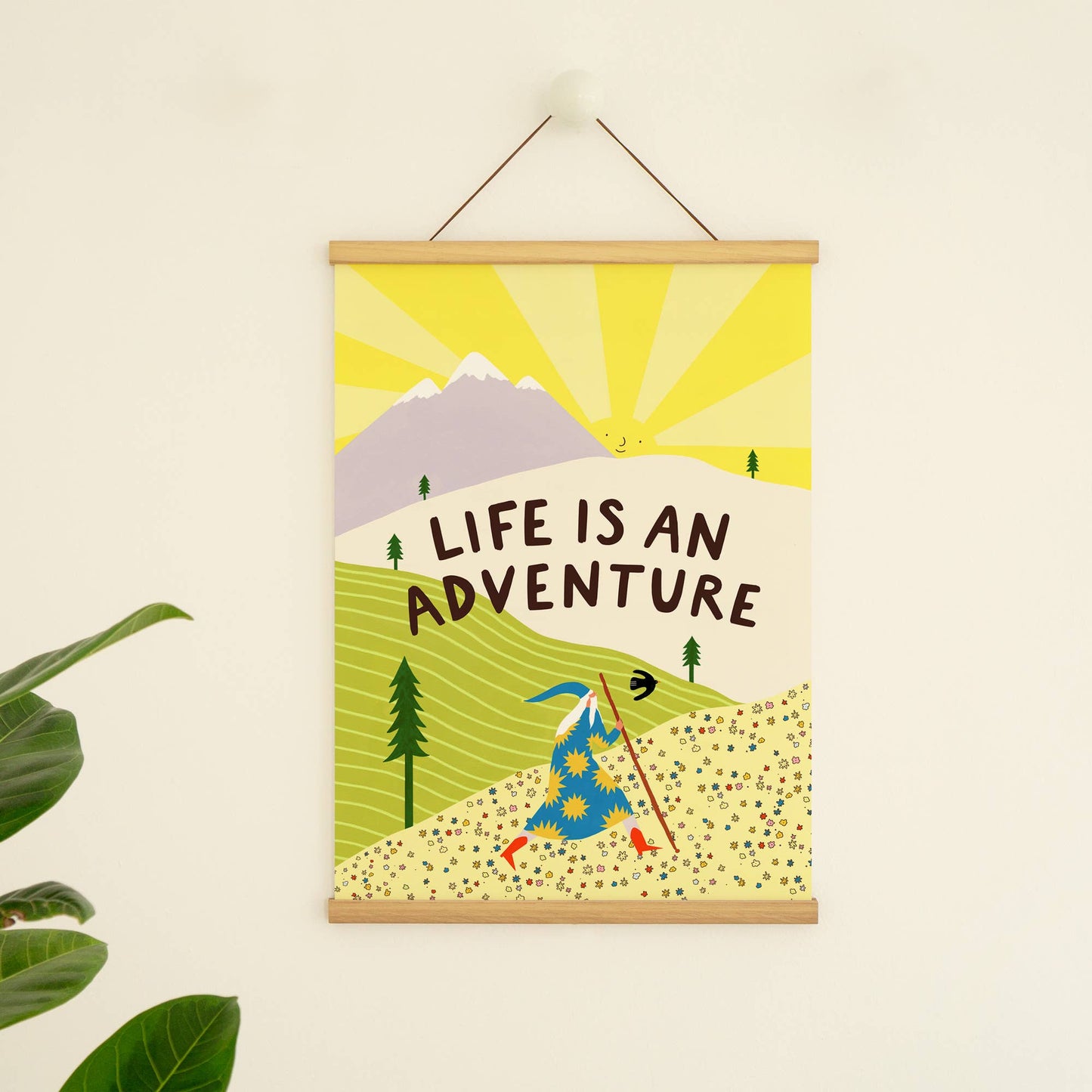 Life Is An Adventure A3 Art Print - THE BRISTOL ARTISAN