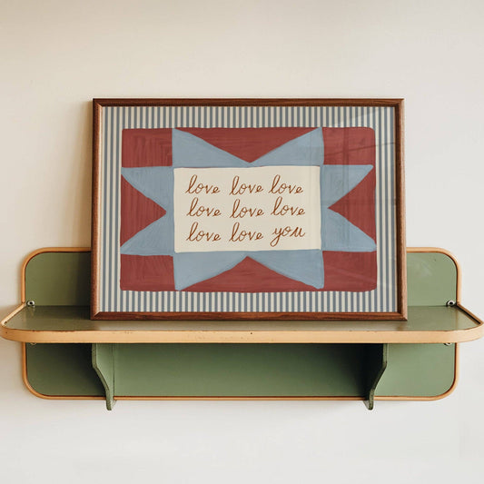 Love Love Love Love You Print - A3