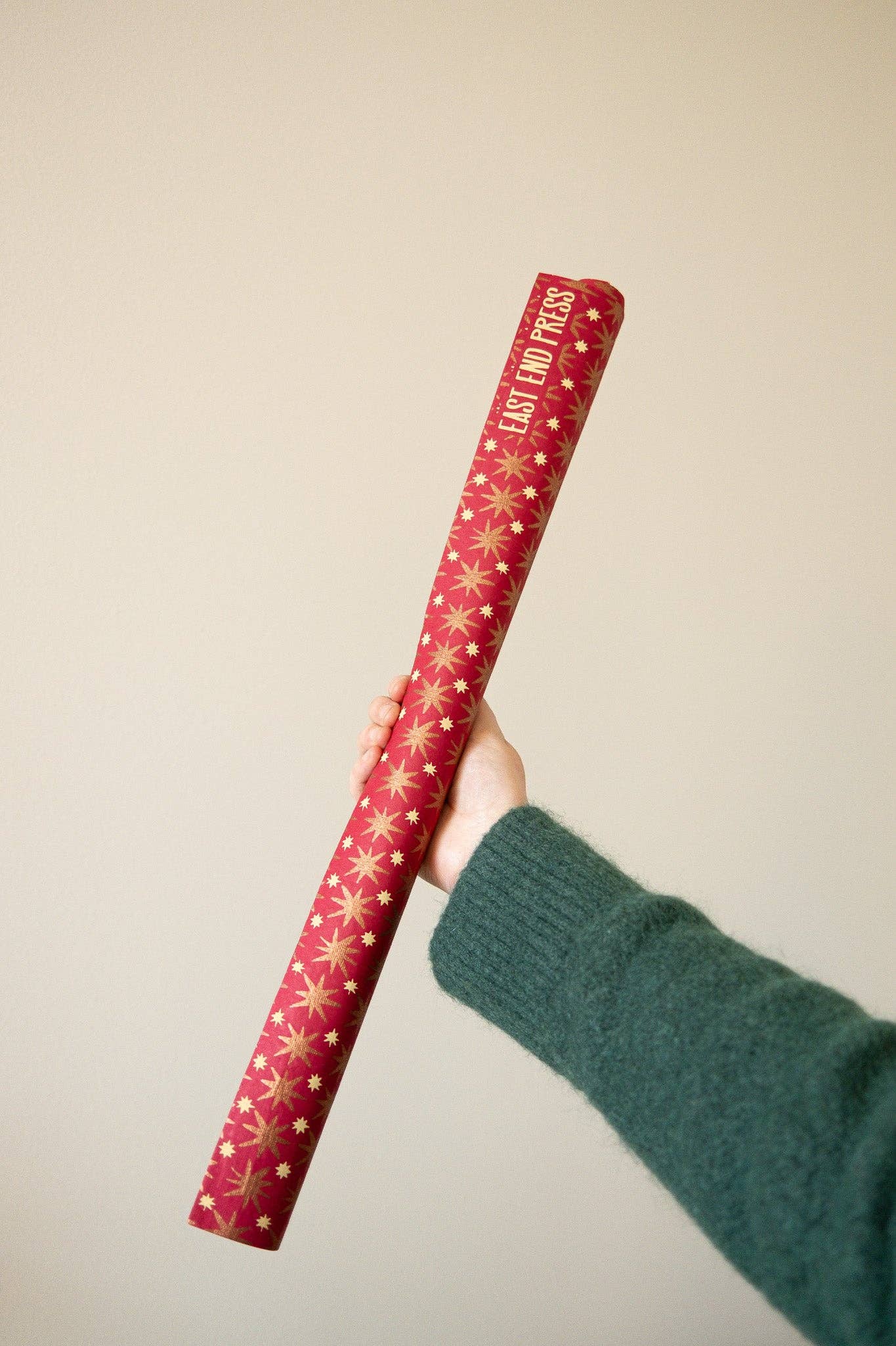 Copper Sky Screen Printed Christmas Gift Wrap