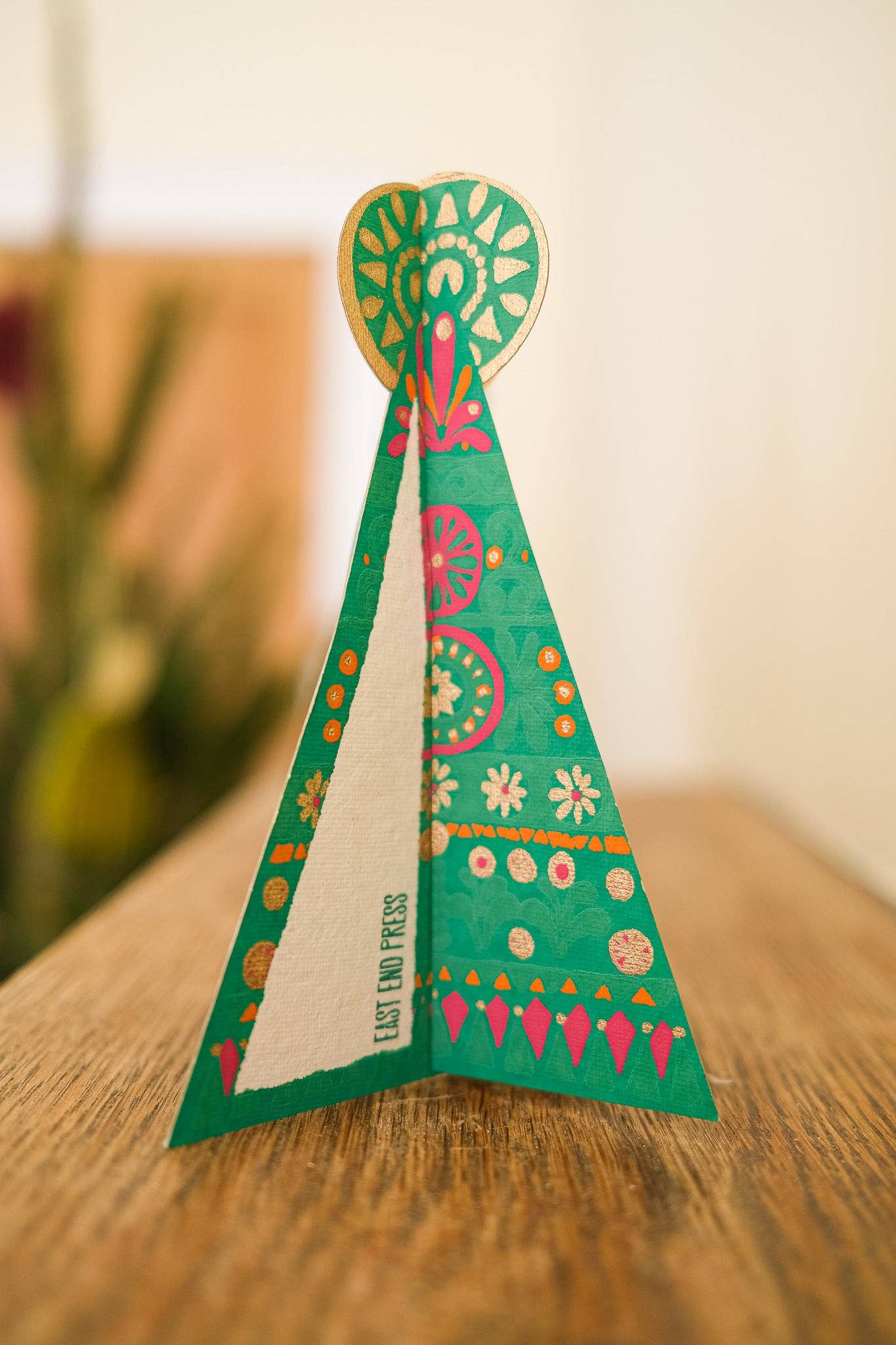 Patterned Tree Christmas Card